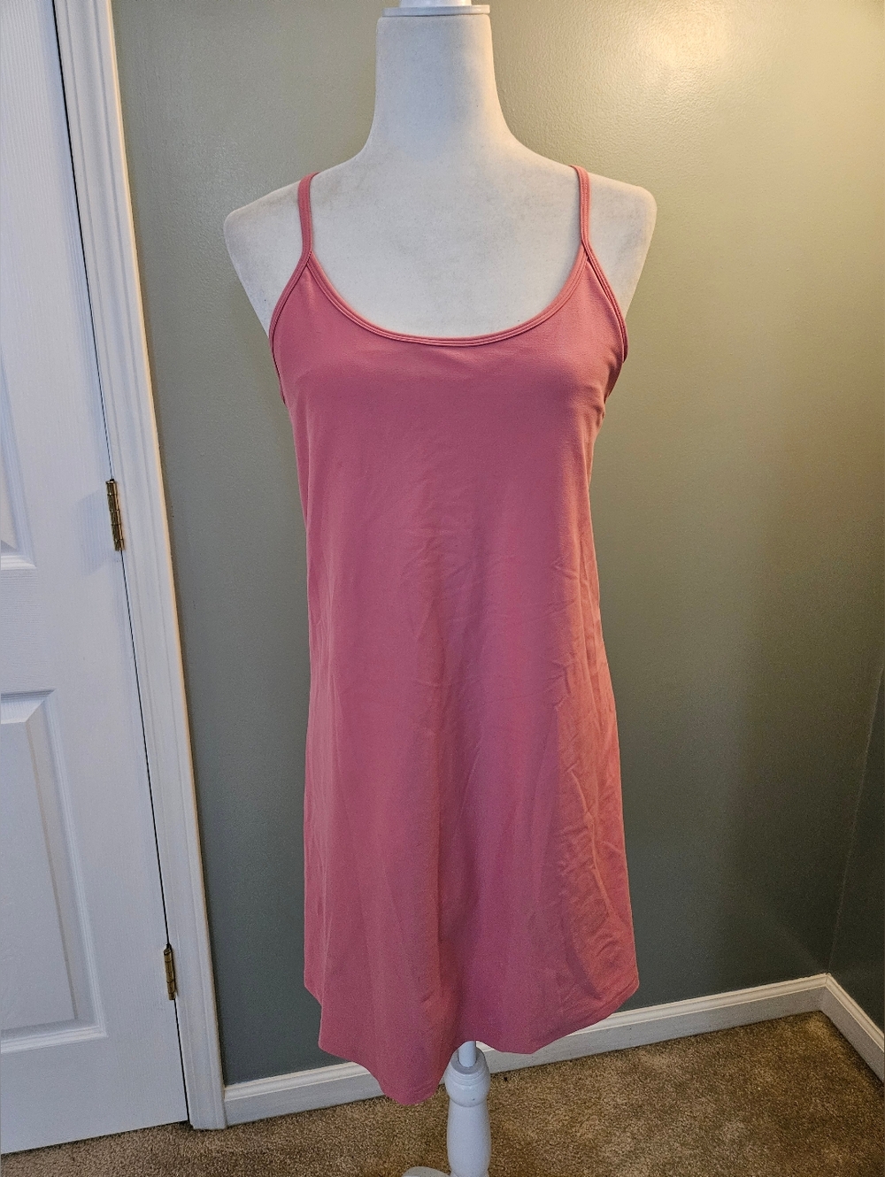 Old Navy Active Women's Pink Athletic Wear Dress with Build in Bra Size Large L
